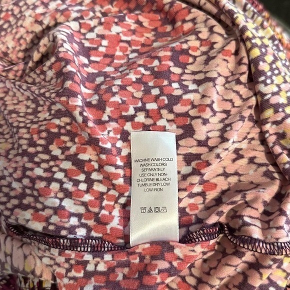 Woman Within 1X 22/24 Sleeveless Maxi Dress Abstract Print Empire Waist Stretch - Picture 8 of 8